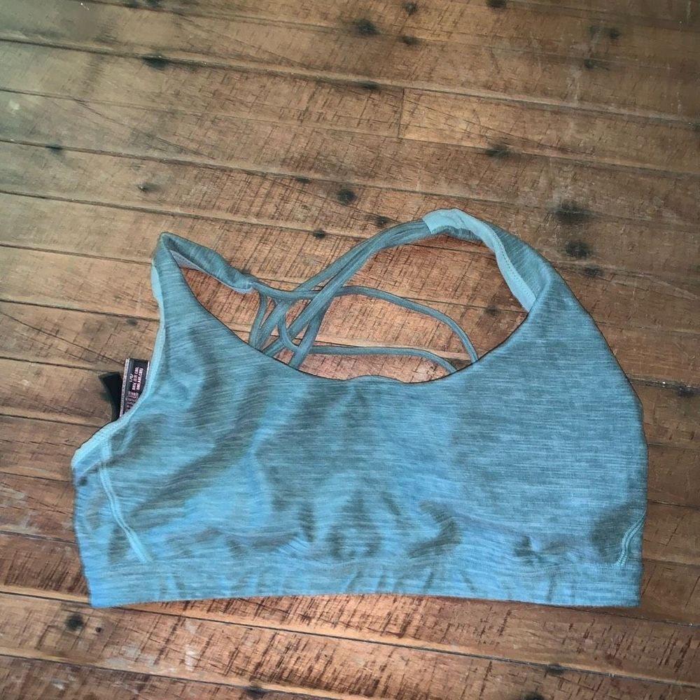 Victoria’s Secret green strappy L loungewear bralette